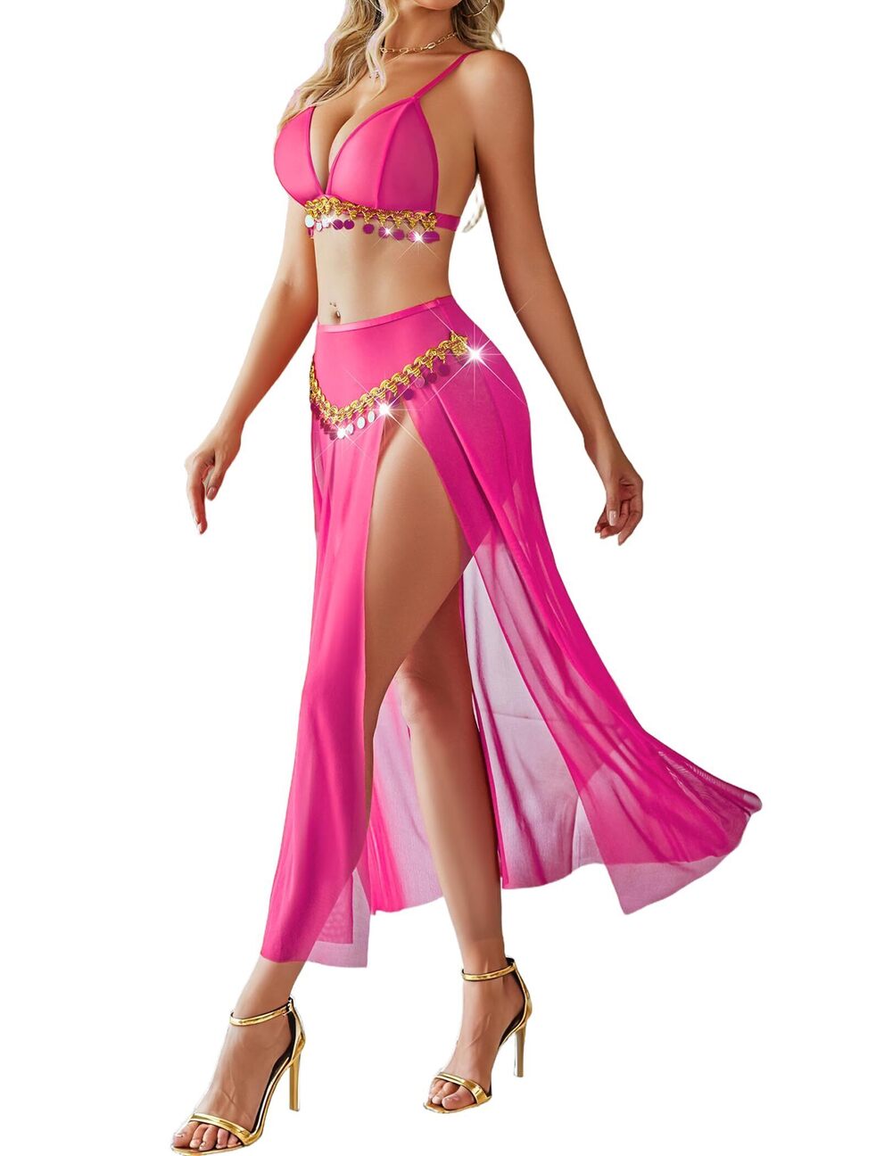 1657 Sexy Lingerie Cosplay Lingerie Set Contrast Costume Outfits Mesh Bra